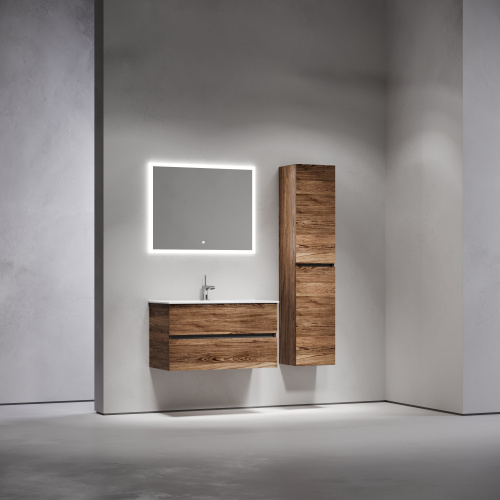 Тумба под раковину Sancos Urban UR90ECH 89х45х55 подвесная цвет дуб чарльстон - фото 3